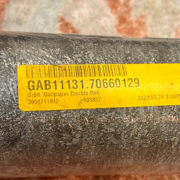 NEW Graham & Brown Orbit Wallpaper Deep Silver 105857 Double Roll  Neutral Gray - Picture 4 of 8